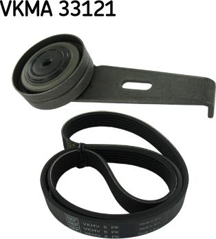 SKF VKMA 33121 - V-Ribbed Belt Set xparts.lv