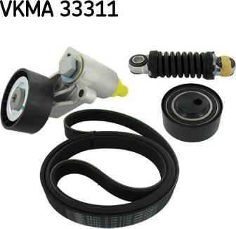 SKF VKMA 33311 - V-Ribbed Belt Set xparts.lv