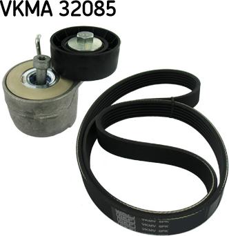 SKF VKMA 32085 - V formos rumbuotas diržas, komplektas xparts.lv