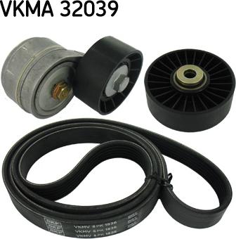 SKF VKMA 32039 - V formos rumbuotas diržas, komplektas xparts.lv