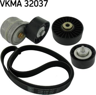 SKF VKMA 32037 - Ķīļrievu siksnu komplekts xparts.lv