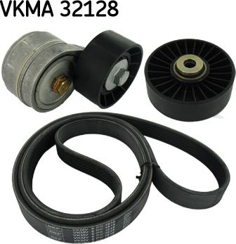 SKF VKMA 32128 - V formos rumbuotas diržas, komplektas xparts.lv