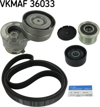 SKF VKMAF 36033 - V-Ribbed Belt Set xparts.lv