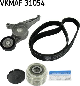 SKF VKMAF 31054 - V-Ribbed Belt Set xparts.lv