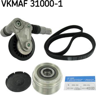 SKF VKMAF 31000-1 - V-Ribbed Belt Set xparts.lv