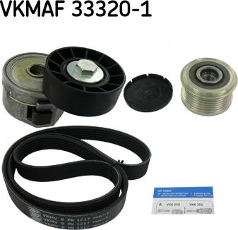 SKF VKMAF 33320-1 - Ķīļrievu siksnu komplekts xparts.lv