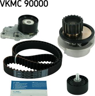 SKF VKMC 90000 - Ūdenssūknis + Zobsiksnas komplekts xparts.lv