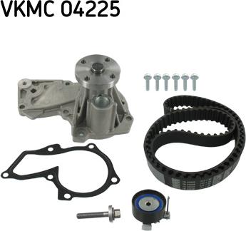 SKF VKMC 04225 - Водяной насос + комплект зубчатого ремня xparts.lv
