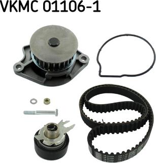 SKF VKMC 01106-1 - Водяной насос + комплект зубчатого ремня xparts.lv