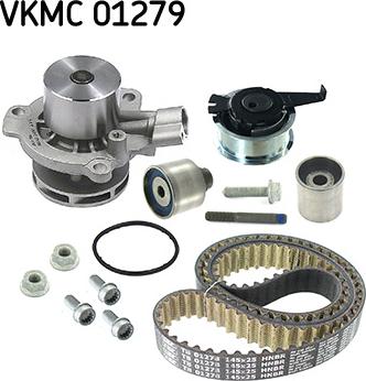 SKF VKMC 01279 - Водяной насос + комплект зубчатого ремня xparts.lv