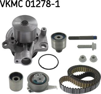 SKF VKMC 01278-1 - Водяной насос + комплект зубчатого ремня xparts.lv