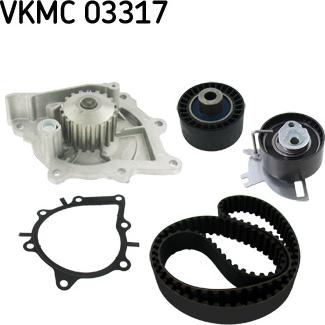 SKF VKMC 03317 - Водяной насос + комплект зубчатого ремня xparts.lv