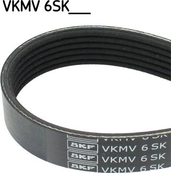 SKF VKMV 6SK1090 - Поликлиновой ремень xparts.lv