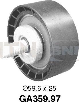 SNR GA359.97 - Deflection / Guide Pulley, v-ribbed belt xparts.lv