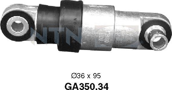 SNR GA350.34 - Deflection / Guide Pulley, v-ribbed belt xparts.lv