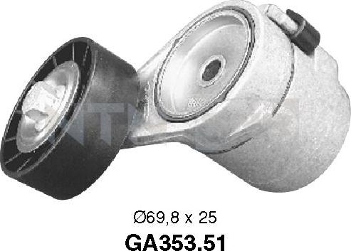 SNR GA353.51 - Deflection / Guide Pulley, v-ribbed belt xparts.lv