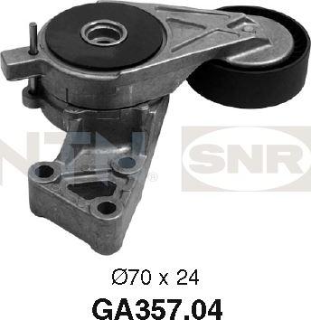 SNR GA357.04 - Deflection / Guide Pulley, v-ribbed belt xparts.lv