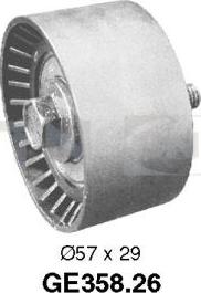 SNR GE358.26 - Deflection / Guide Pulley, timing belt xparts.lv