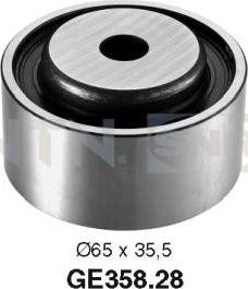 SNR GE358.28 - Deflection / Guide Pulley, timing belt xparts.lv