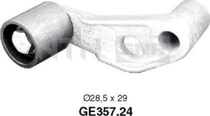 SNR GE357.24 - Deflection / Guide Pulley, timing belt xparts.lv