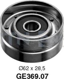 SNR GE369.07 - Deflection / Guide Pulley, timing belt xparts.lv