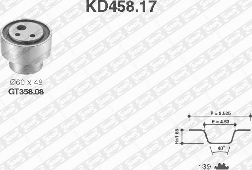 SNR KD458.17 - Zobsiksnas komplekts xparts.lv