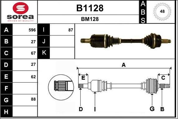 SNRA B1128 - Piedziņas vārpsta xparts.lv