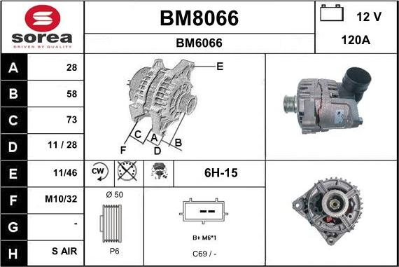 SNRA BM8066 - Ģenerators xparts.lv