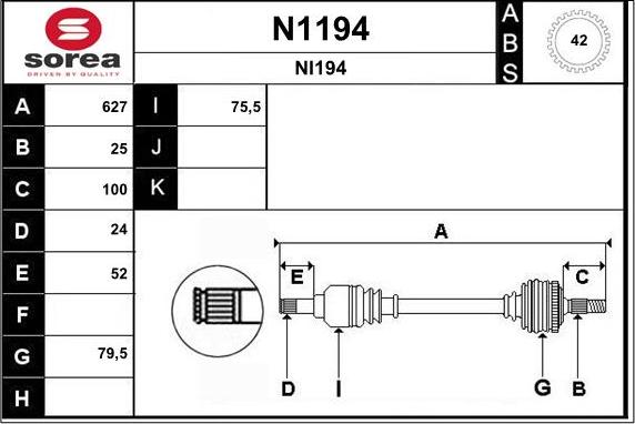 SNRA N1194 - Piedziņas vārpsta xparts.lv
