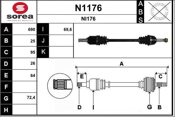 SNRA N1176 - Piedziņas vārpsta xparts.lv