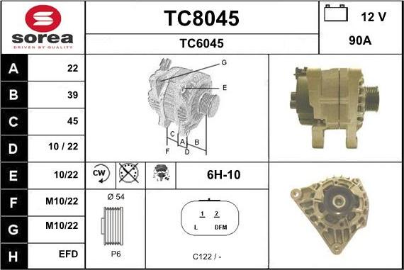 SNRA TC8045 - Ģenerators xparts.lv