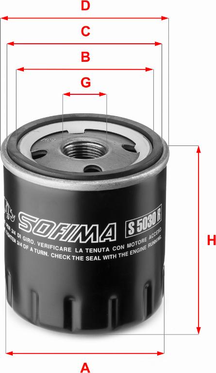 Sofima S 5030 R - Oil Filter xparts.lv