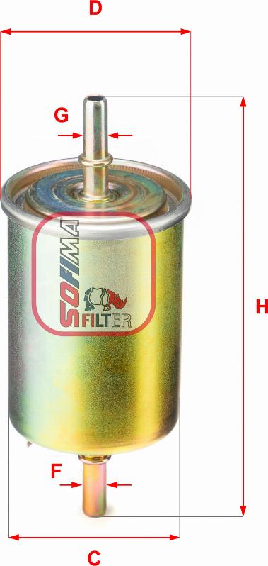 Sofima S 1850 B - Fuel filter xparts.lv
