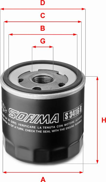 Sofima S 3416 R - Oil Filter xparts.lv