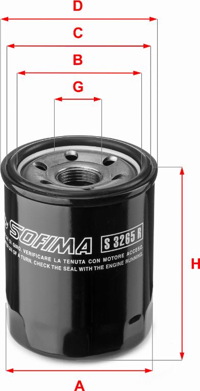 Sofima S 3265 R - Oil Filter xparts.lv