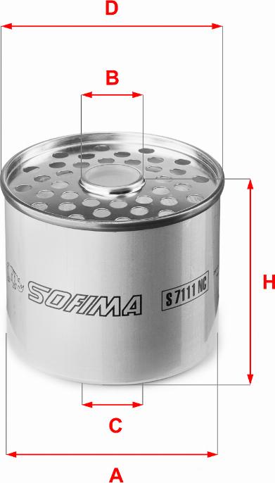 Sofima S 7111 NC - Топливный фильтр xparts.lv