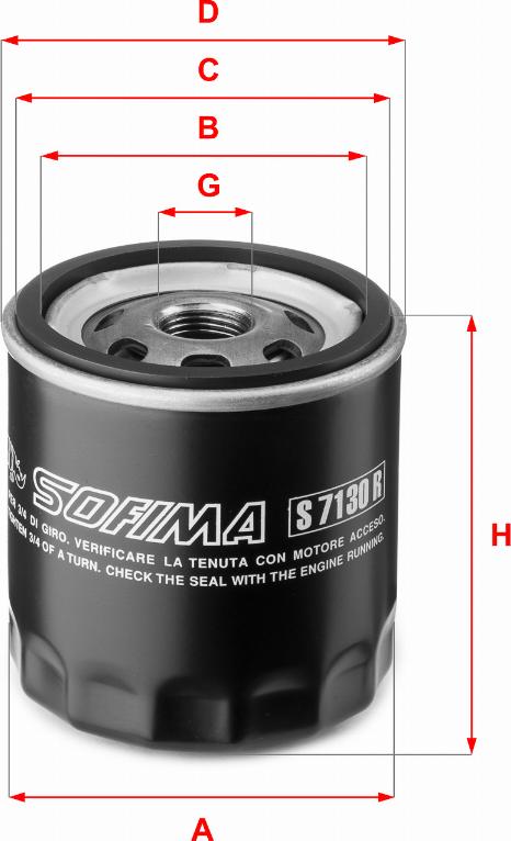 Sofima S 7130 R - Oil Filter xparts.lv