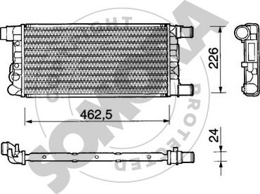 Somora 080040 - Radiators, Motora dzesēšanas sistēma xparts.lv