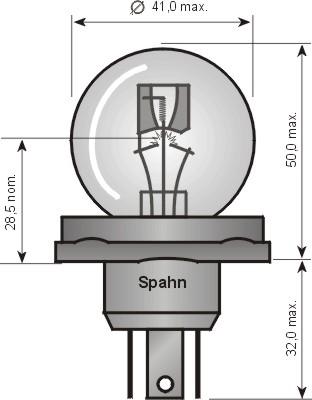 Spahn Glühlampen 55152 - Лампа накаливания, фара дальнего света xparts.lv