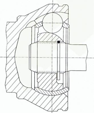 Spidan 23734 - Šarnīru komplekts, Piedziņas vārpsta xparts.lv