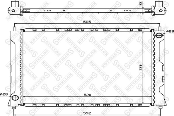 Stellox 10-25202-SX - Radiators, Motora dzesēšanas sistēma xparts.lv