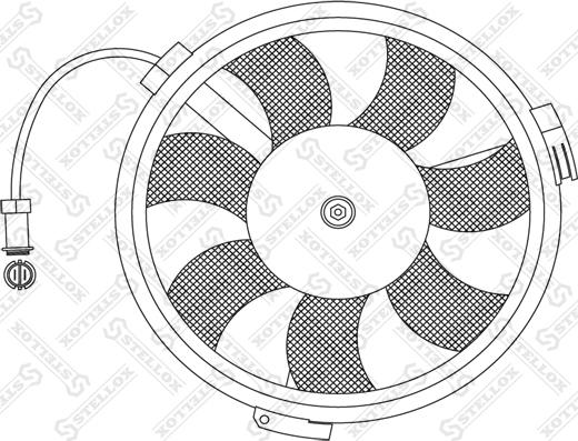 Stellox 29-99013-SX - Fan, radiator xparts.lv