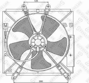 Stellox 29-99343-SX - Fan, radiator xparts.lv
