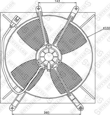 Stellox 29-99220-SX - Ventilators, Motora dzesēšanas sistēma xparts.lv