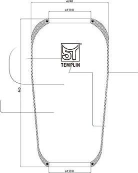 ST-Templin 04.060.6006.620 - Bellow, air suspension xparts.lv