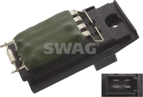 Swag 50 94 5415 - Resistor, interior blower xparts.lv