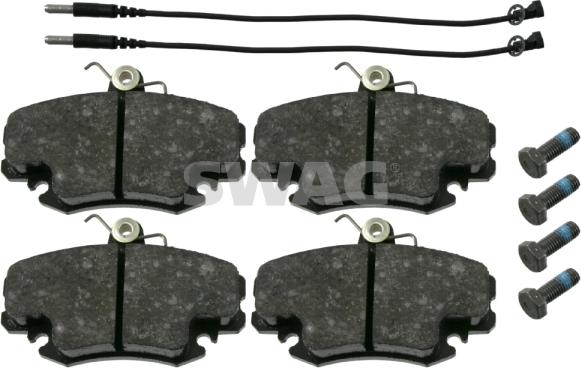 Swag 60 91 6191 - Brake Pad Set, disc brake xparts.lv