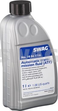 Swag 10 94 7716 - Automatic Transmission Oil xparts.lv