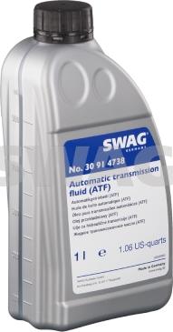 Swag 30 91 4738 - Automatic Transmission Oil xparts.lv