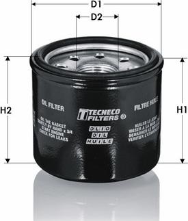 Tecneco Filters OL1275 - Oil Filter xparts.lv